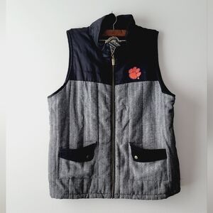 NWT‎ Gameday Clemson zip up vest color gray and black size XXL